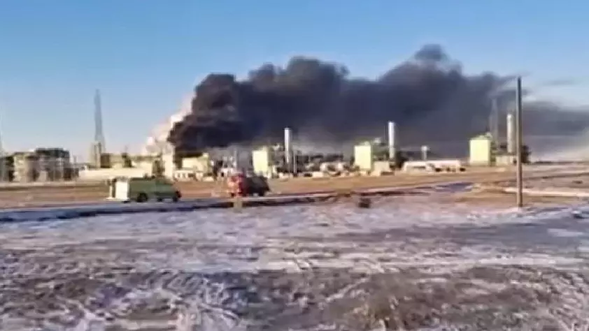 Атырау облысындағы Теңіз кен орнында өрт шықты