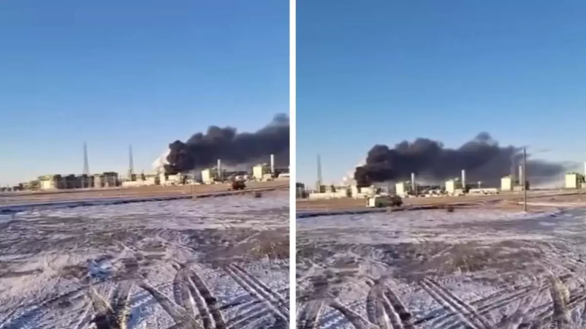 Атырауда Теңіз кен орны аумағынан өрт шықты