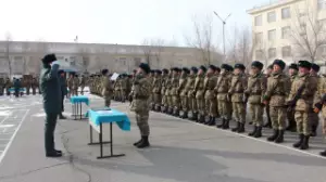 5571 әскери бөлімінде 600-ден астам жас сарбаз Әскери ант қабылдад