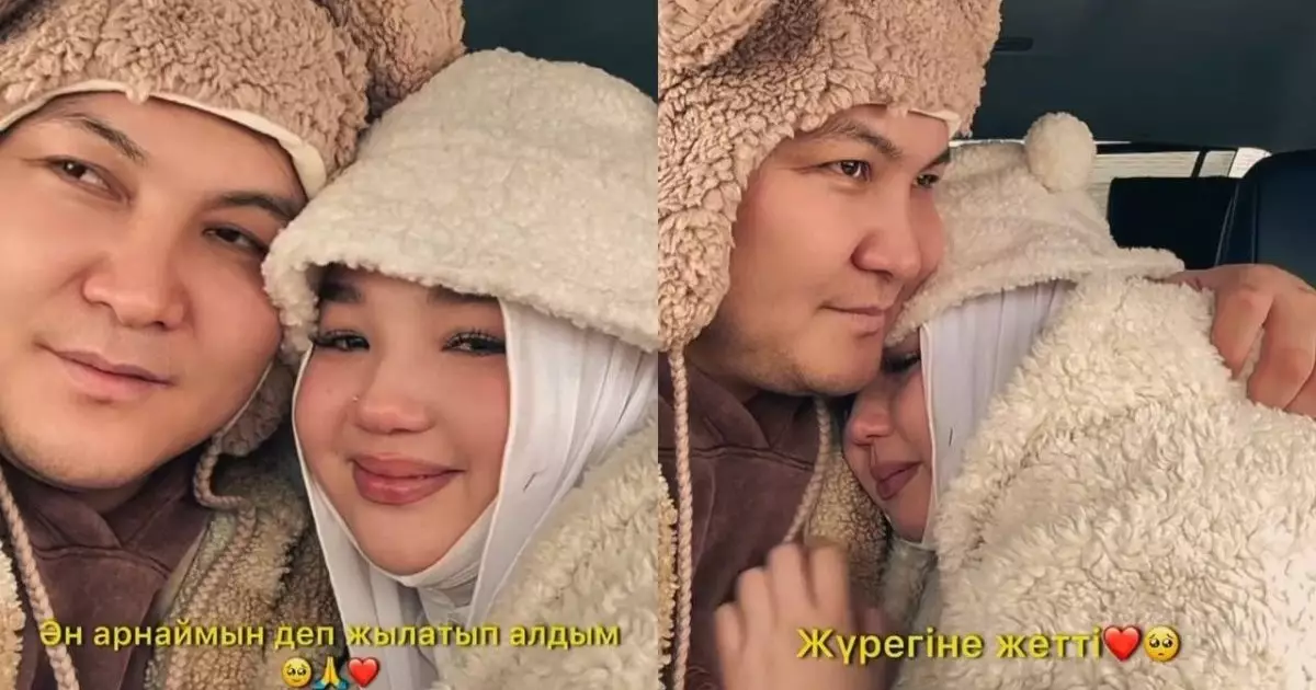  «Кішкентай қыз»: Жігер Ауыпбаев 15 жас кіші сүйіктісіне ән арнады 