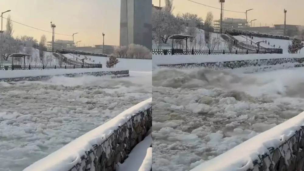Завораживающее видео реки Есентай обсуждают в сети