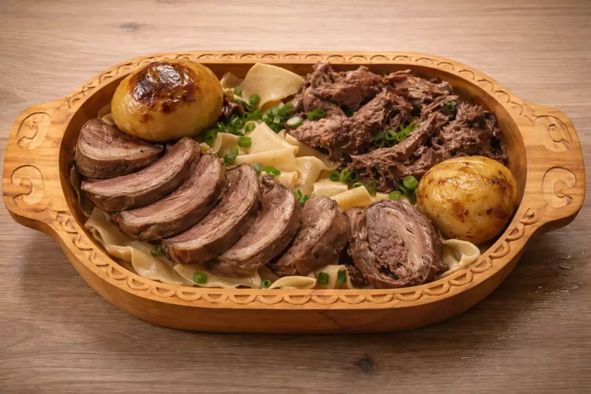 Запеченный бешбармак: блогер восхитил соцсети казахской кухней