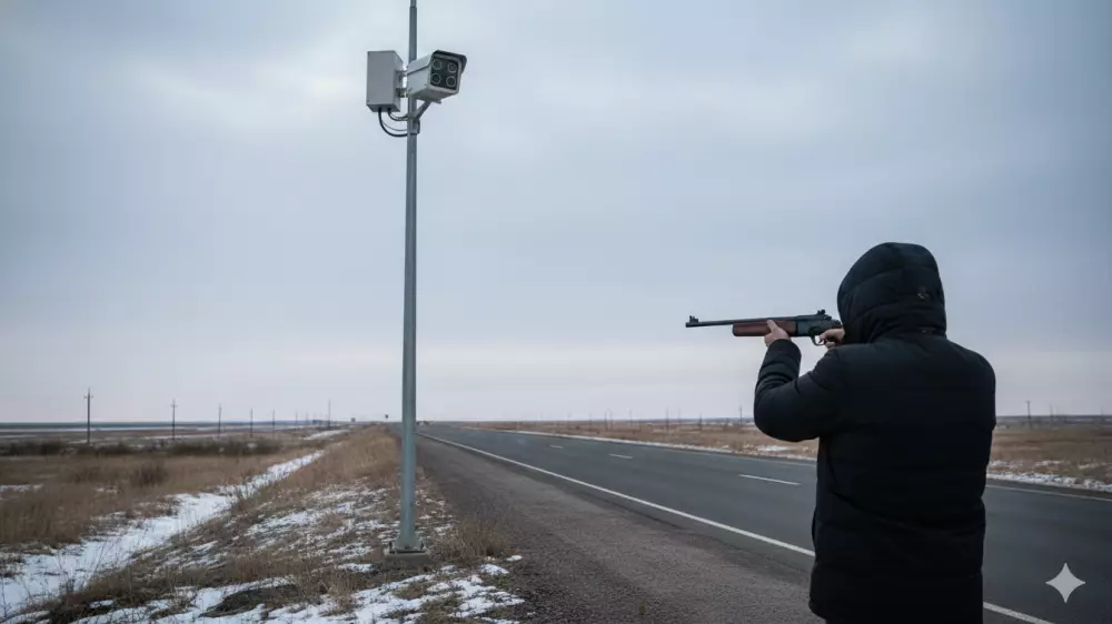 Казахстанец выстрелил в камеру “Сергек“ и поплатился