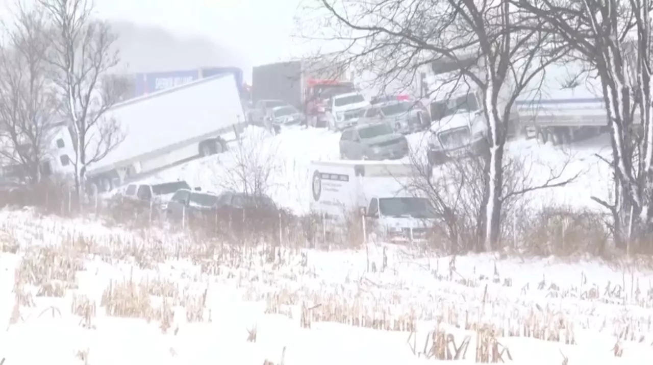 АҚШ-та 100 көлік соқтығысты