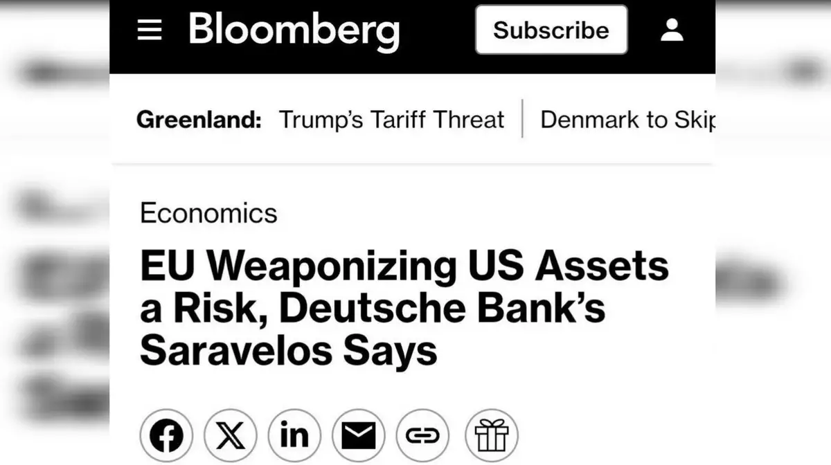 Европа может начать массовую распродажу американских активов на 8 трлн долларов