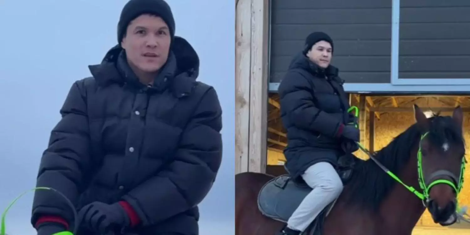 Жерлестерінің құрметі: Данияр Елеусіновке тұлпар мінгізілді