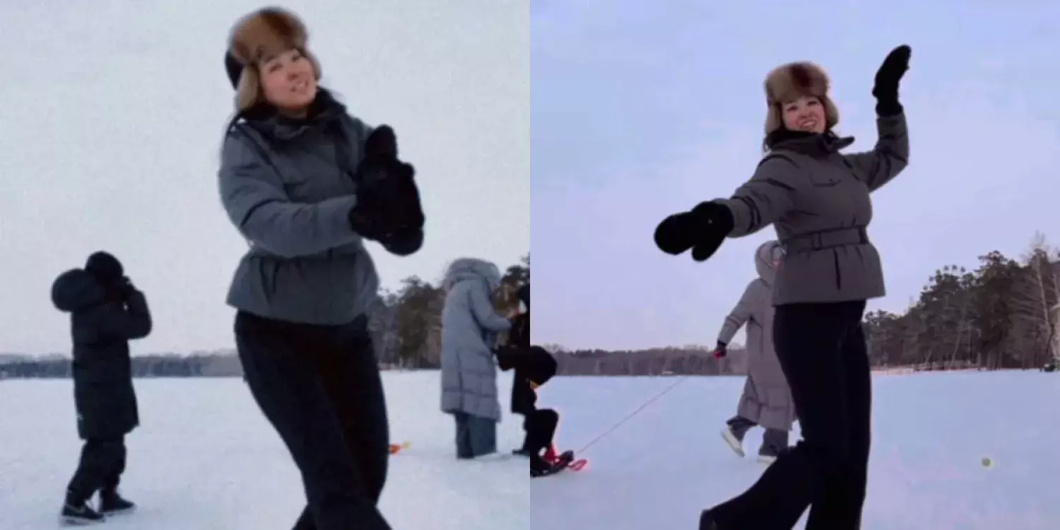 Тұрсынбек Қабатовтың екінші әйелі ұлттық биімен көпшілікті тәнті етті