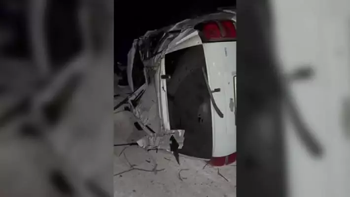 В Ферганской области Captiva сорвалась с горной дороги, водитель погиб