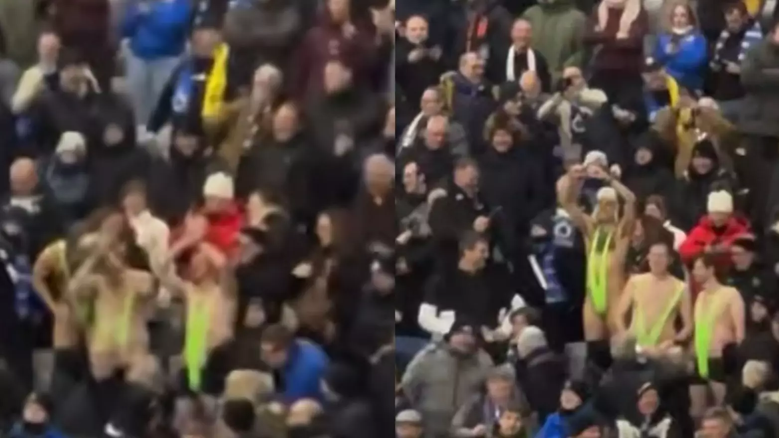 “Борат” фильміндегі образда киінген: “Қайрат” - “Брюгге” матчындағы шетелдік жанкүйерлер тұтқындалды (ВИДЕО)