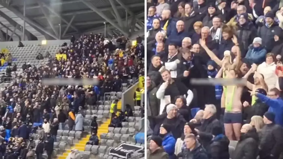 «Қайрат» – «Брюгге»: «Бораттың» костюмін кигендер қамауға алынды (ВИДЕО)