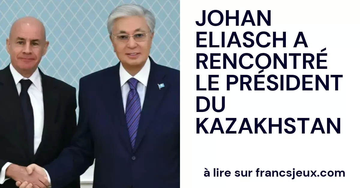 Йохан Элиаш встретился с президентом Казахстана.