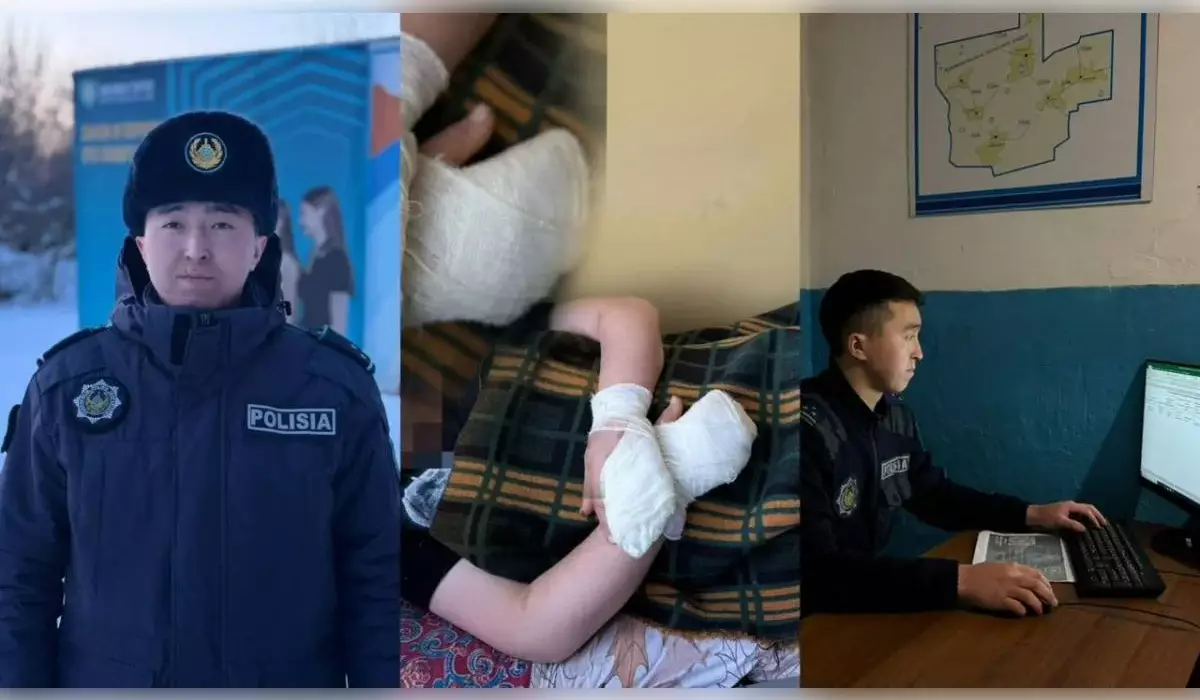 Участковый спас мужчину от гибели в 30-градусный мороз в СКО