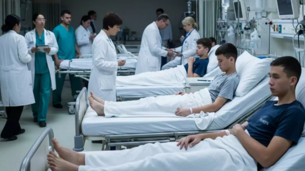 Меркі ауданында 22 жасөспірім спортшы ауруханаға түсіп қалды