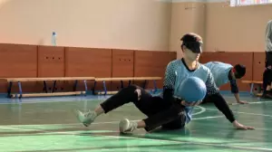 "Сенім" әлеуметтік қызметтер орталығында голболдан спорттық іс-шара өтті