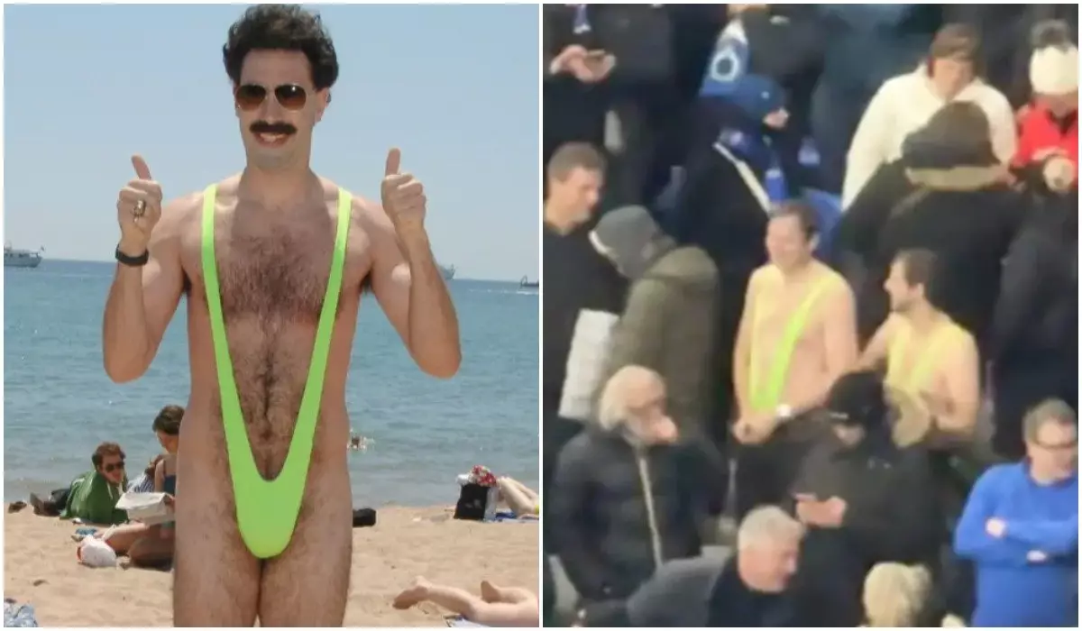 Бельгийских болельщиков арестовали за купальники Бората на «Астана Арене»