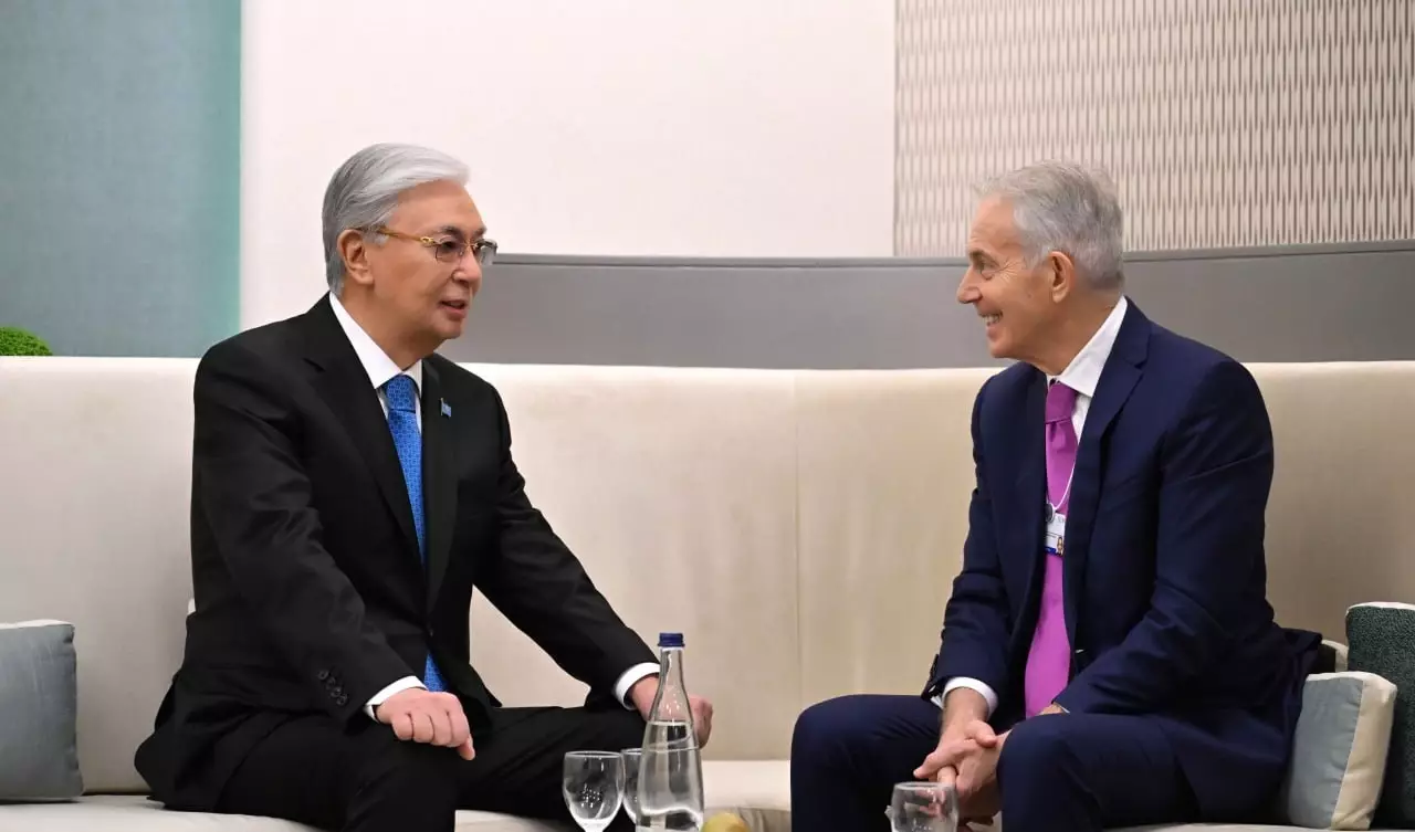 Токаев встретился в Давосе с Блэром и другими известными политиками