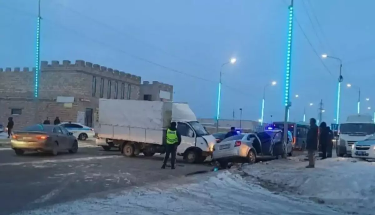 Массовое ДТП произошло в Мангистауской области (ВИДЕО)