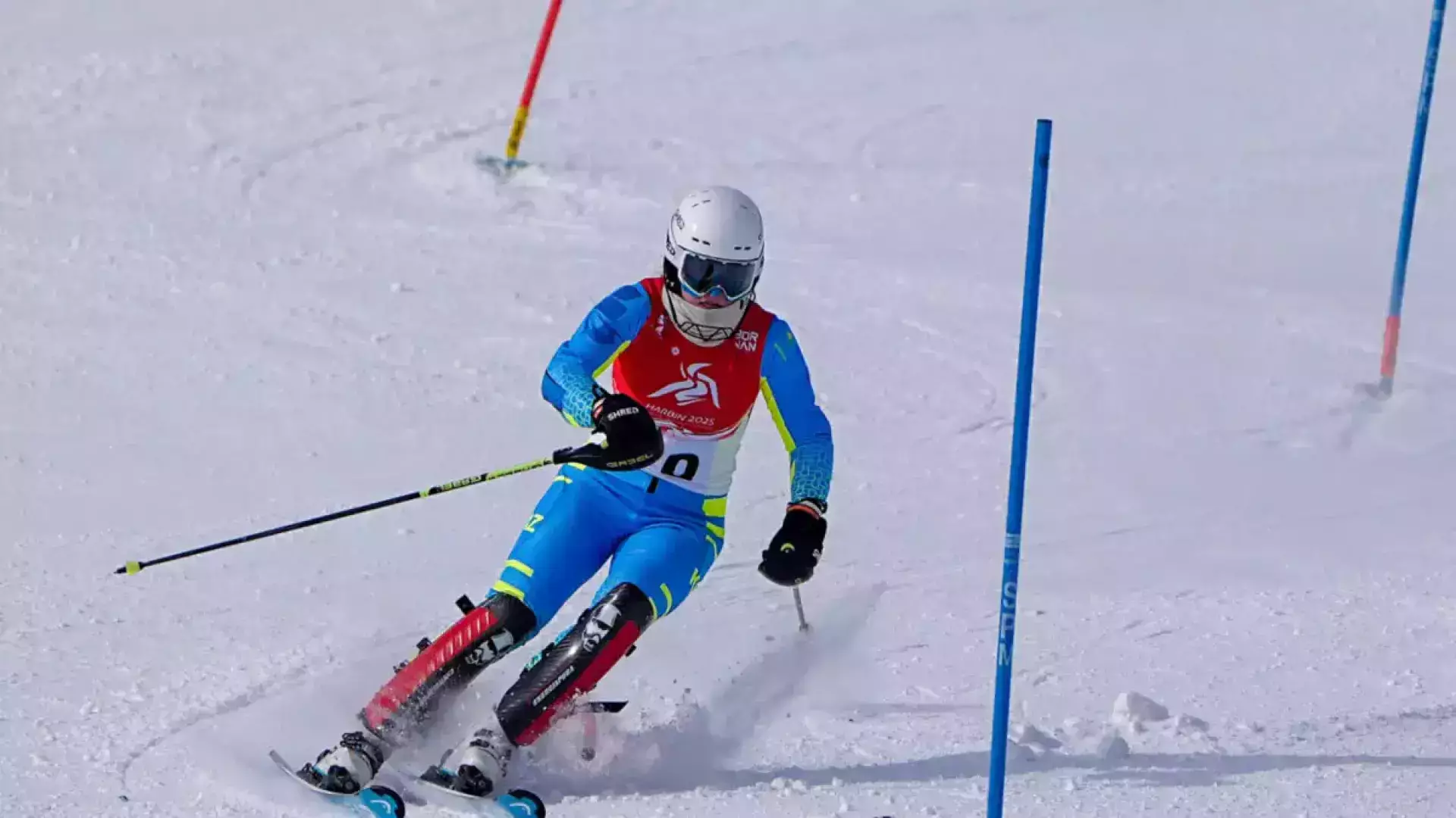 Казахстанская горнолыжница триумфально выиграла золото в Италии