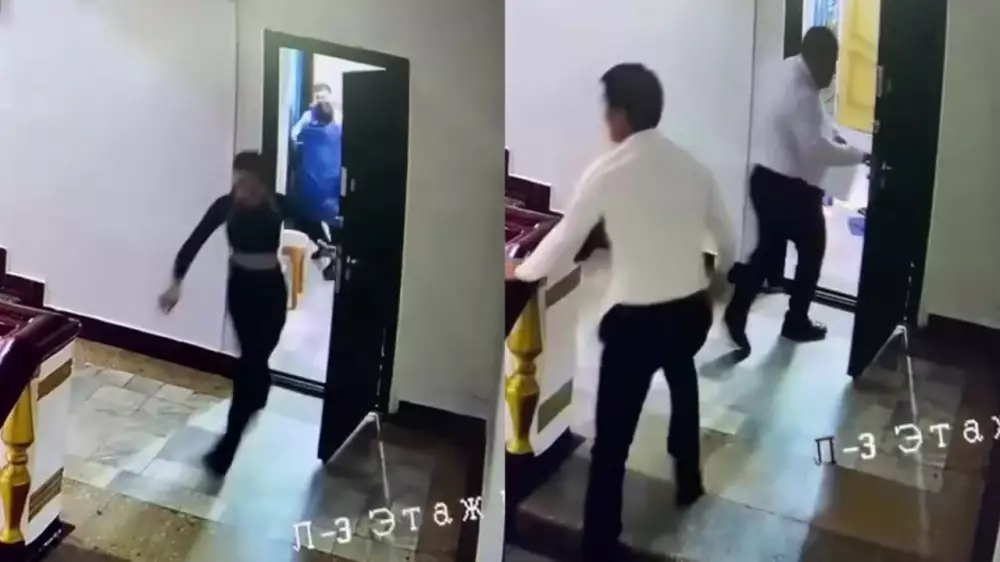 Видео потасовки Сапиева и его заместителя появилось в сети