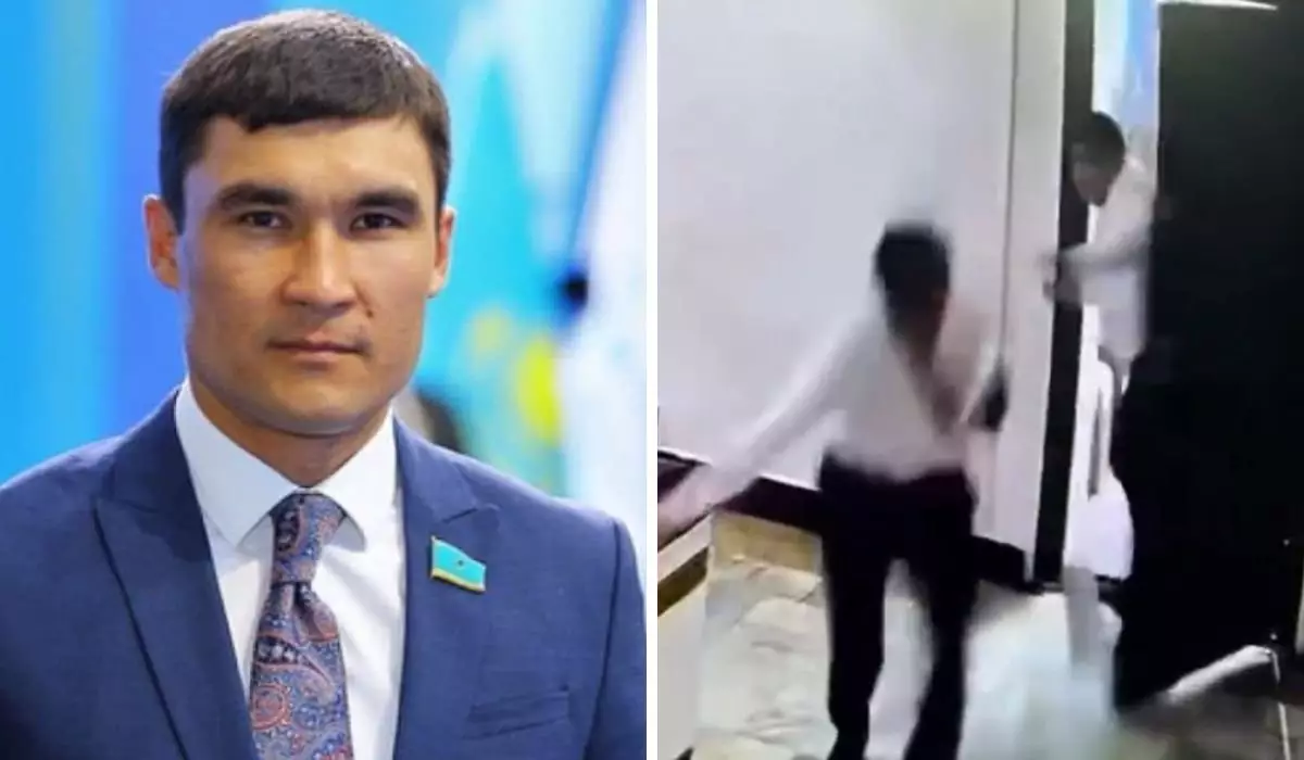 Драка Серика Сапиева с заместителем: Видео инцидента