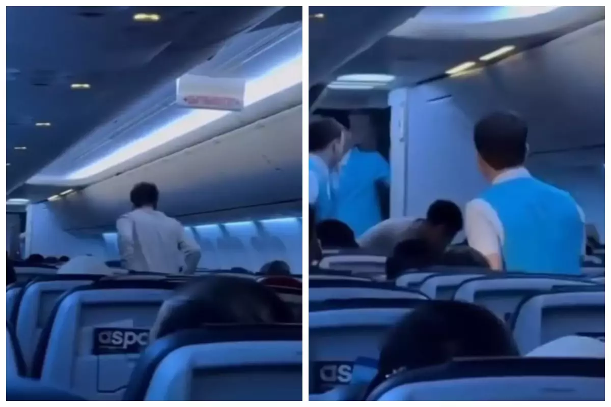 "Бозарып, суық тер басқан": Қарағандылық студент ұшақта жолаушының өмірін құтқарып қалды