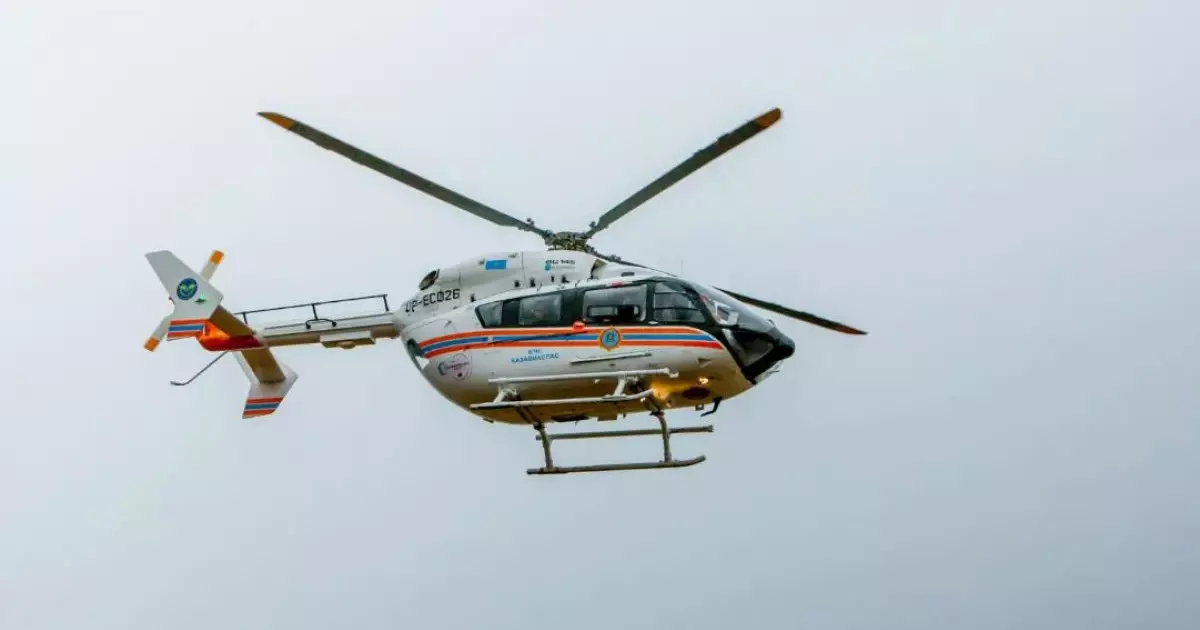  ТЖМ тікұшағы екі жаңа туған нәрестені шұғыл түрде Степногорскке жеткізді 