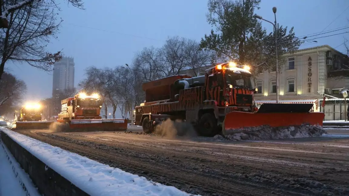 Алматы көшелерінен 11 мың текше метрден аса қар шығарылды