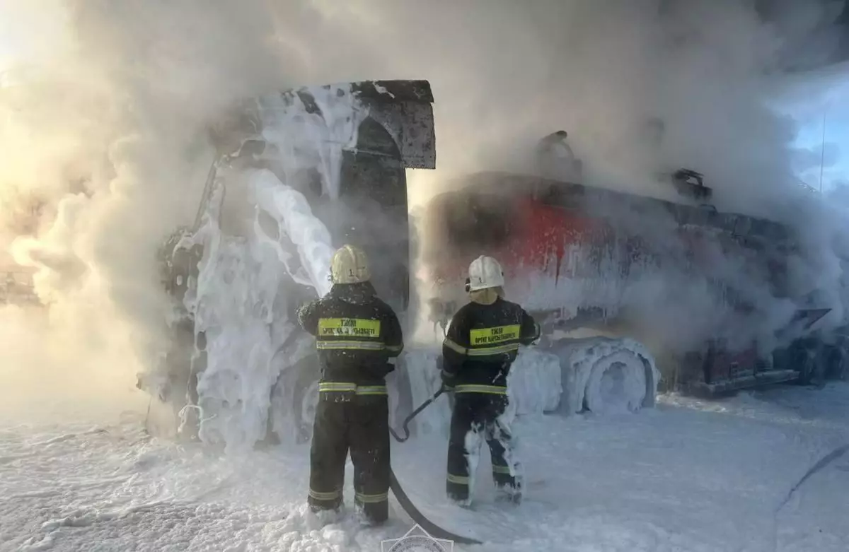 Павлодарда бензовоз өртеніп, бір адам жарақат алды
