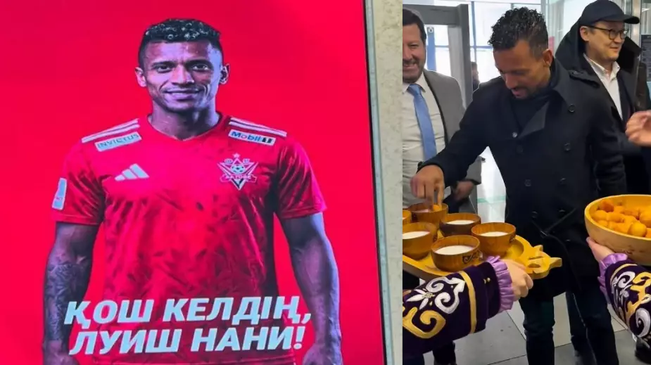 Атмосферные видео с Нани в Актобе: поел баурсаки, поиграл с детьми на сцене, получил футболку