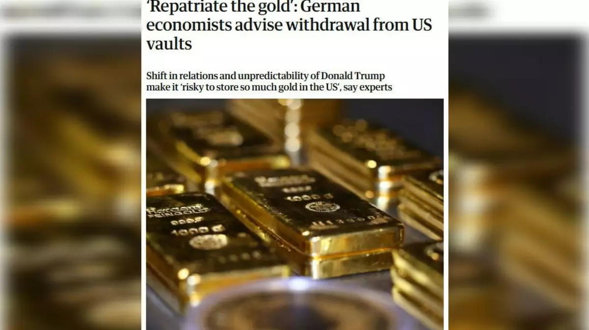 Экономисты Германии призывают забрать золотой запас из Нью-Йорка из-за Трампа