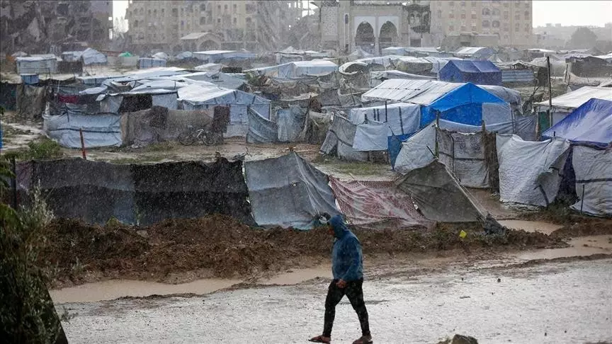 Газа секторында суықтан 10 сәби шетінеп кетті