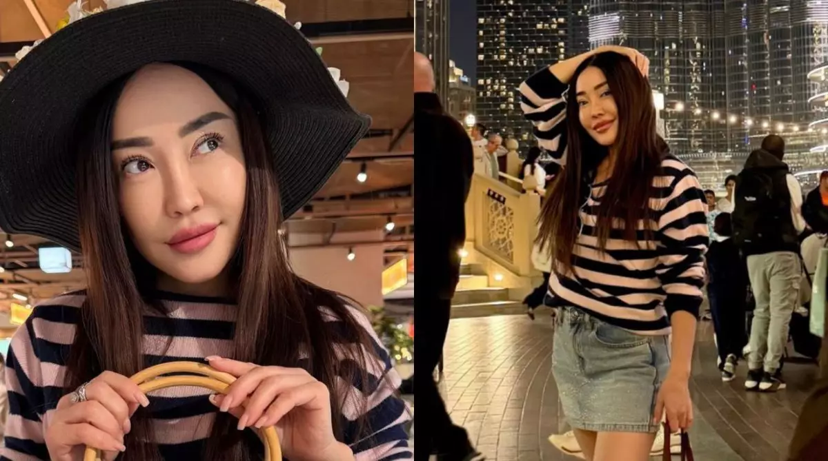 Күйеуі соққыға жыққан Маржан Арапбаева Дубайға кетіп қалды (ФОТО)