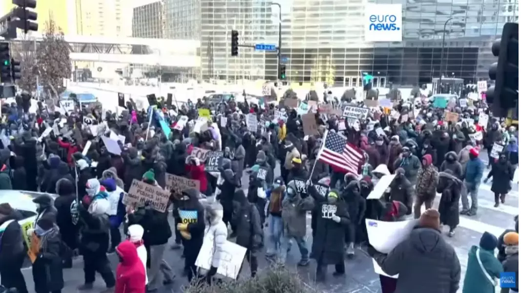 Миннеаполисте мыңдаған адам Трамптың иммиграциялық репрессиясына қарсы наразылыққа шықты