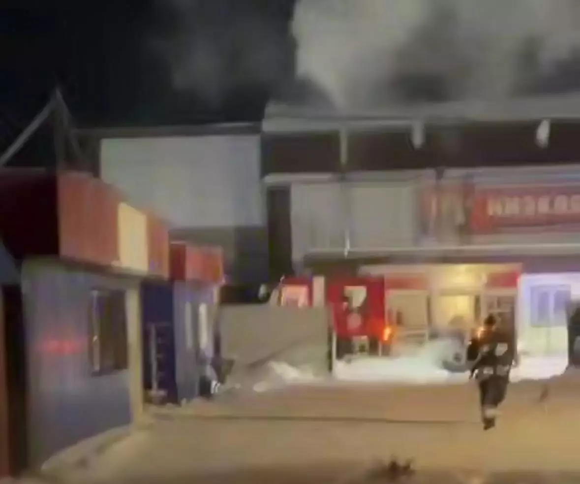 Пожар на рынке произошел в СКО