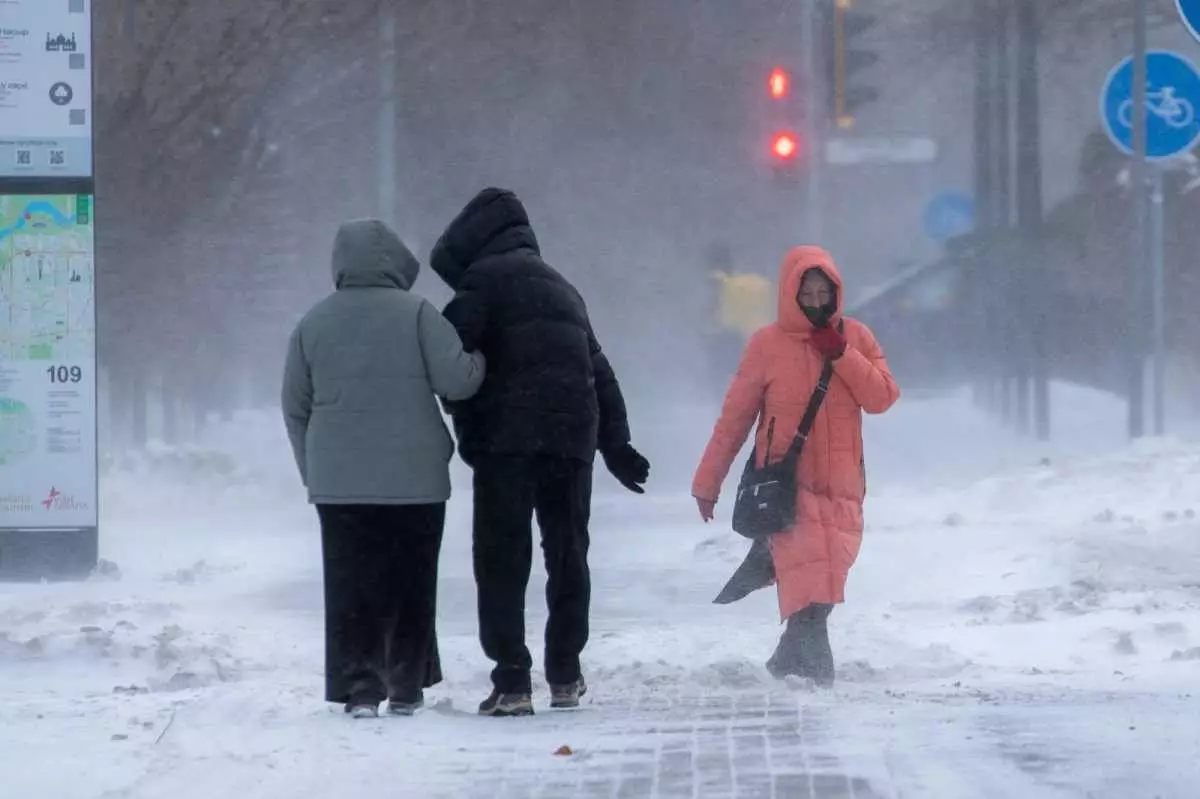 Сильные морозы до -35°С надвигаются на Казахстан