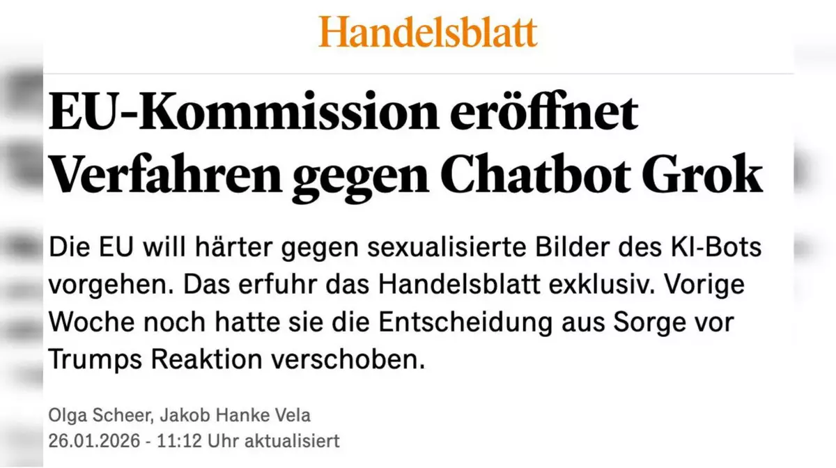 Grok "раздевал" людей в соцсети Х: Еврокомиссия начала проверку