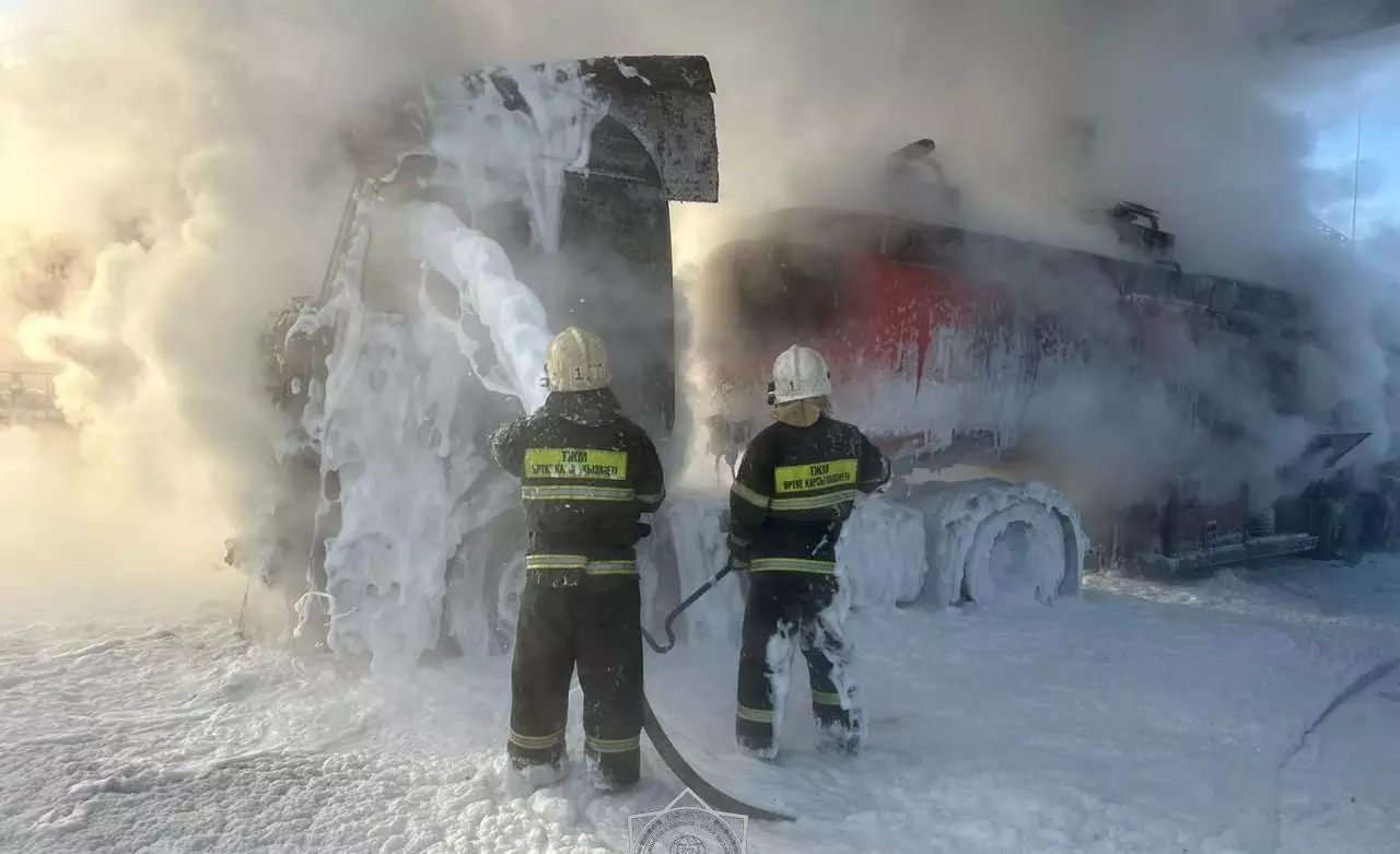 Уголовное дело возбуждено после возгорания бензовоза в Павлодаре