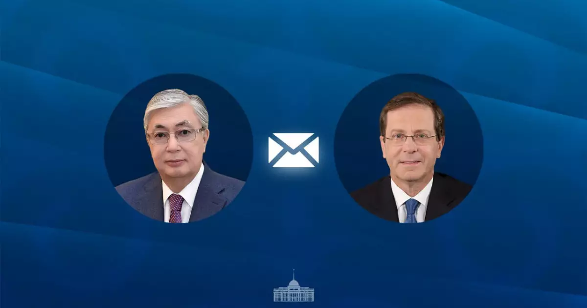  Мемлекет басшысы Израиль президентіне жеделхат жолдады 