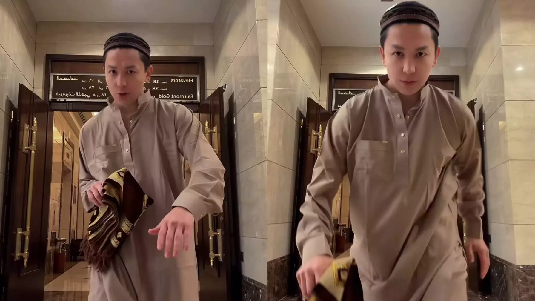 "Тойынған ғой": Бағжан Октябрь Меккеде Тик-ток түсіріп сынға ұшырады (ВИДЕО) 