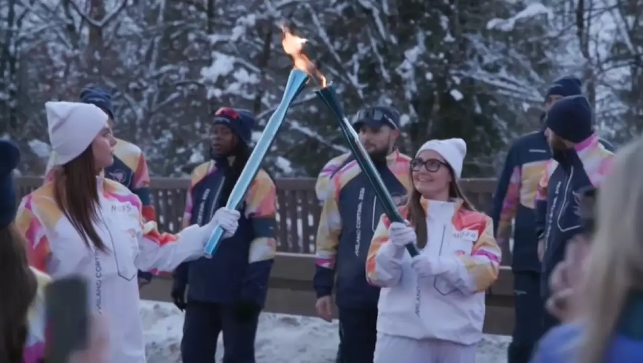 Олимпийский факел прибыл в Антерсельву 