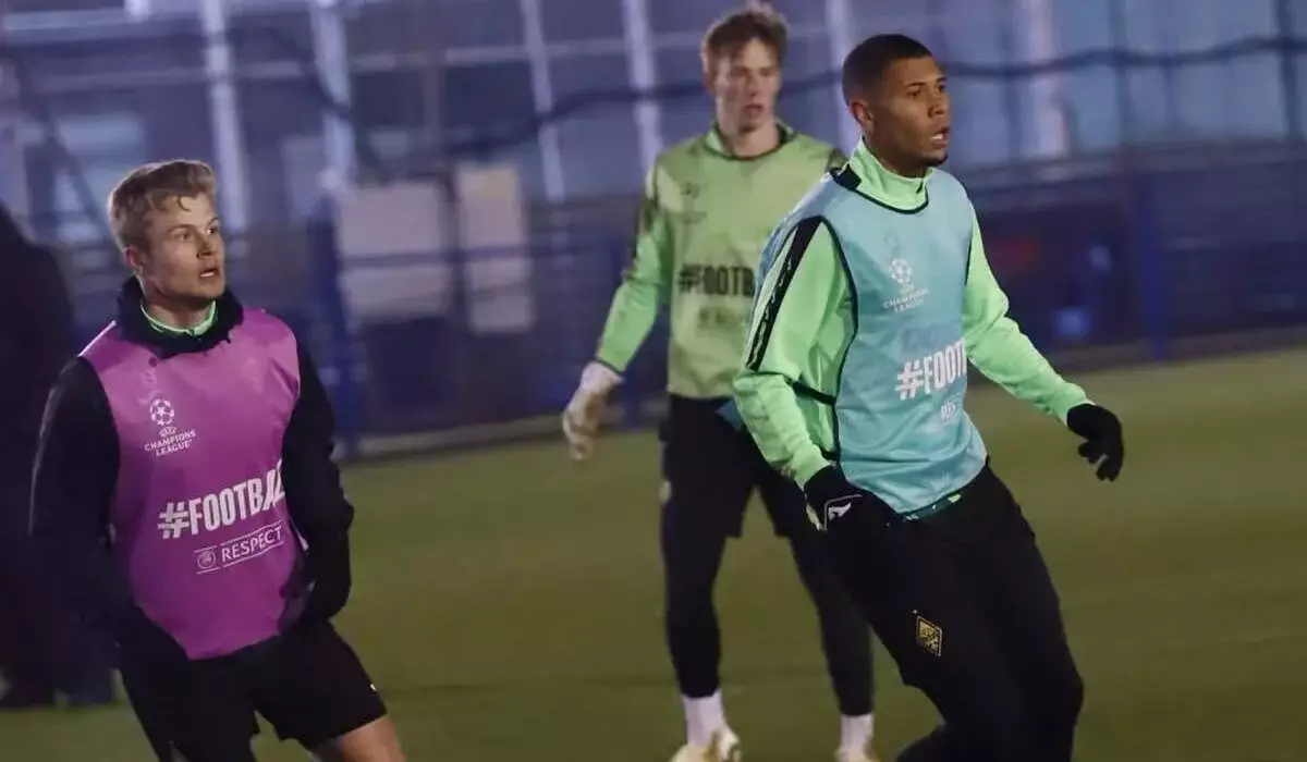 «Кайрат» провел тренировку в Лондоне перед матчем с лидером Лиги чемпионов «Арсеналом»