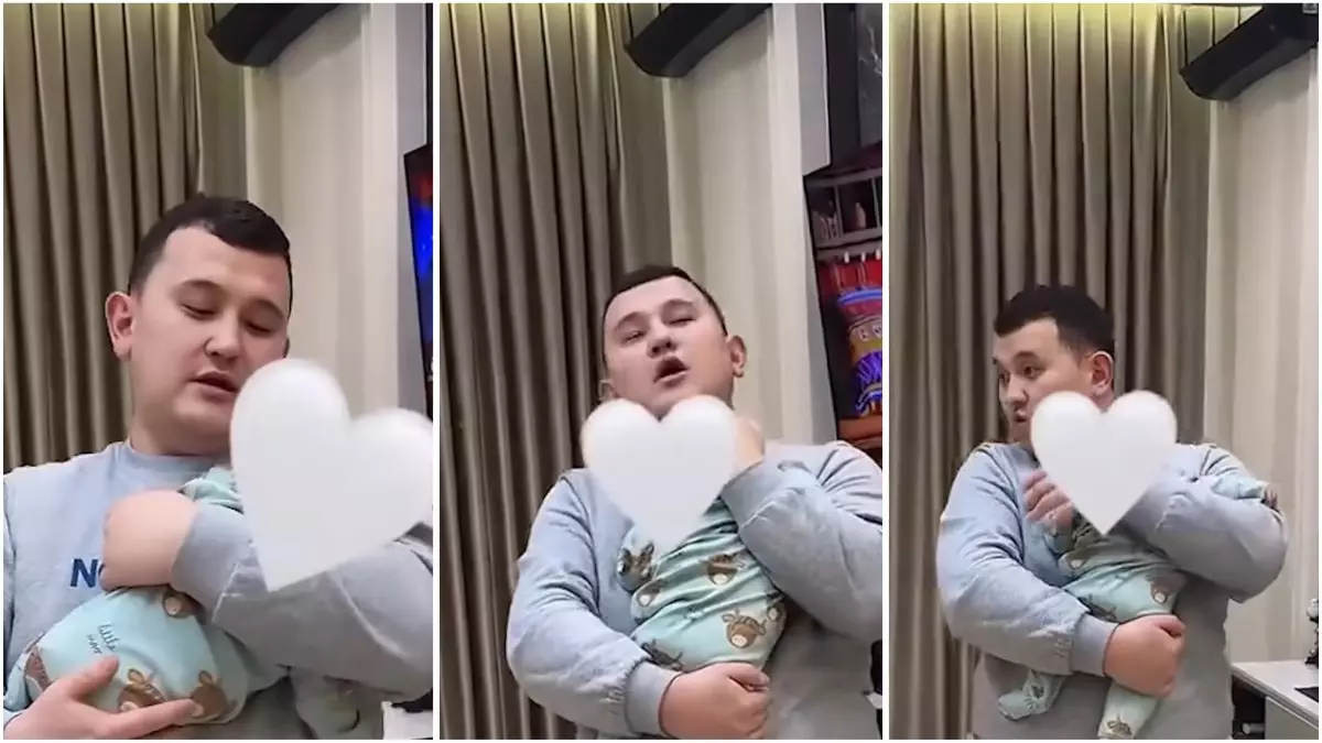 «Еміренсе сүт шығып кетейін деп тұр»: Елдостың ұлына деген махаббаты жұртты сүйсіндірді (ВИДЕО)