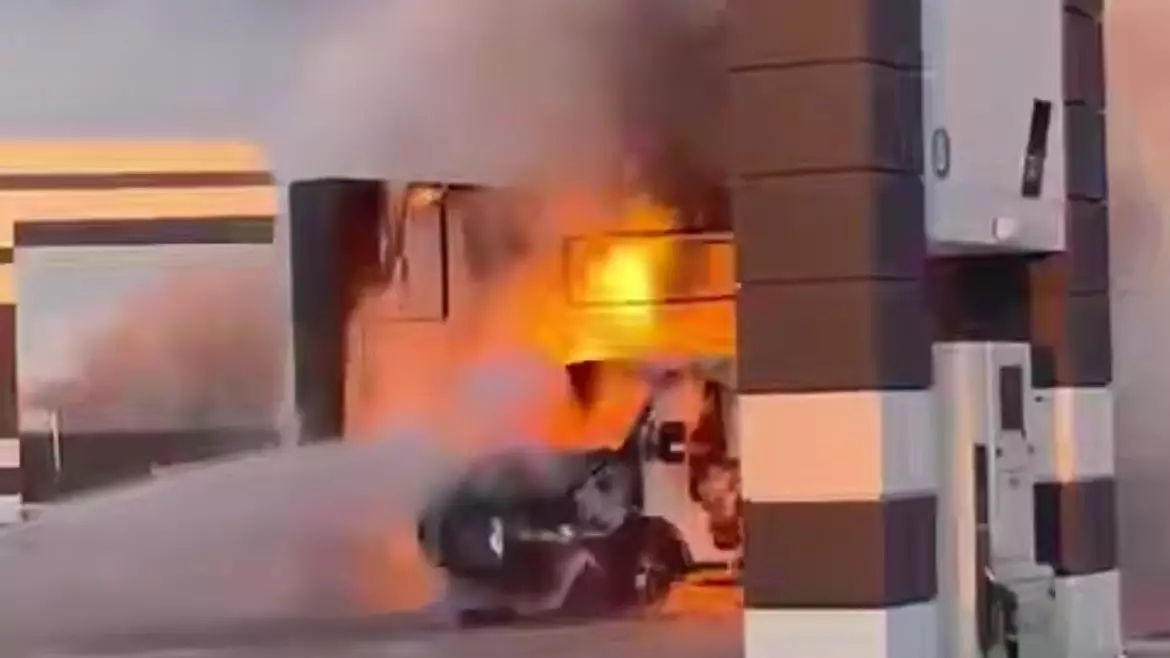 Ақтөбедегі жанармай құю бекетінде өрт шықты