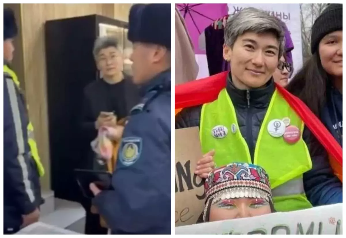 Астанадағы кафедегі жанжал: Feminita белсендісіне сотқа дейінгі тергеу басталды