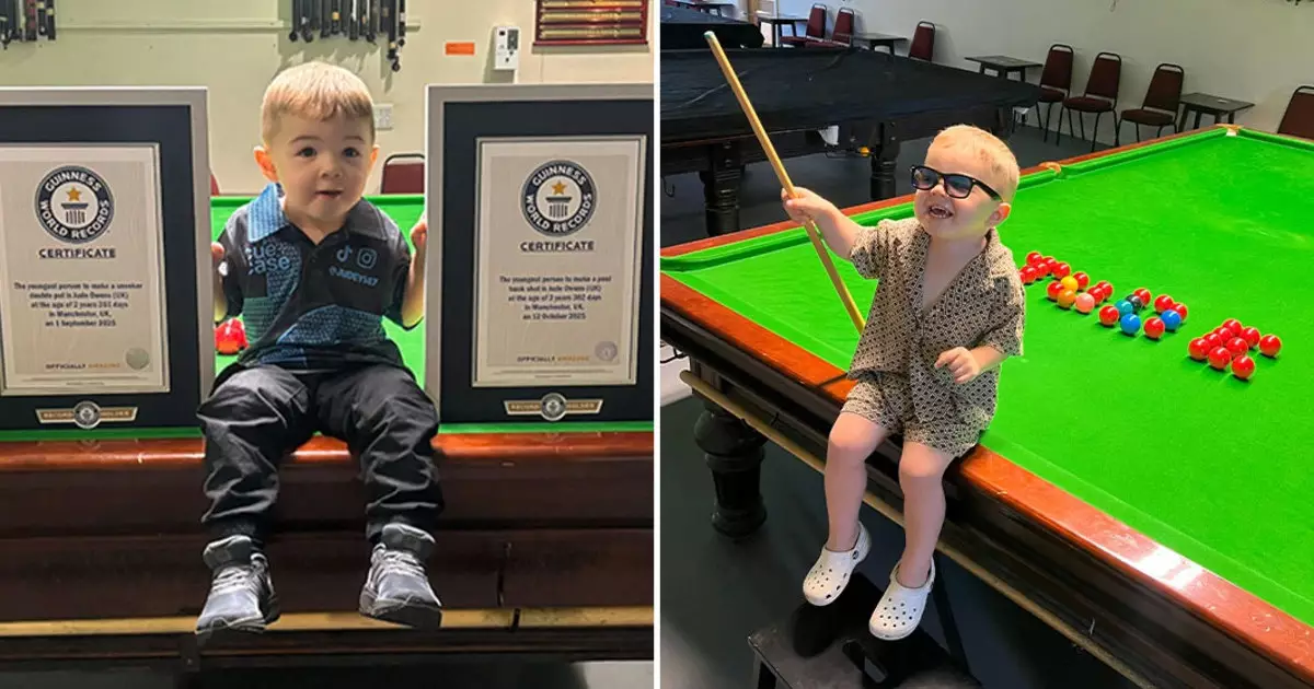  Екі жастағы британдық бала Гиннестің рекордтар кітабына енді 