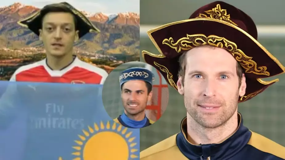 Артета – в тюбетейке, а звезды "Арсенала" заряжают "Алга, Казахстан". Как это вышло? 