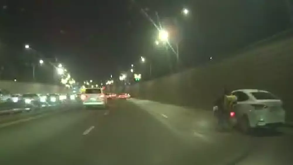 Легковушка сбила мопед и скрылась с места ДТП в Алматы