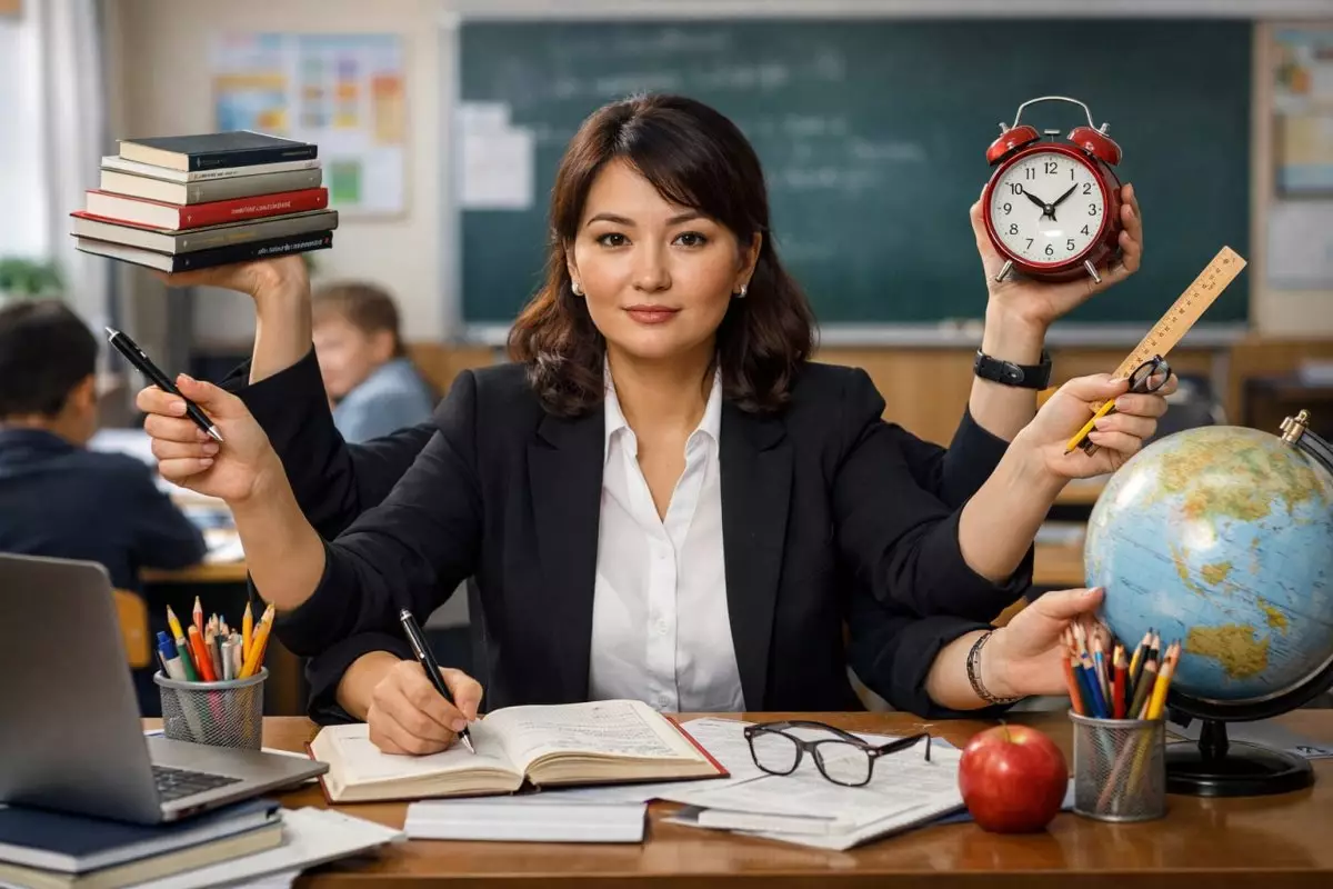 Шымкентте бірнеше жұмысты алып, 70 сағат сабақ берген мұғалімдер анықталды