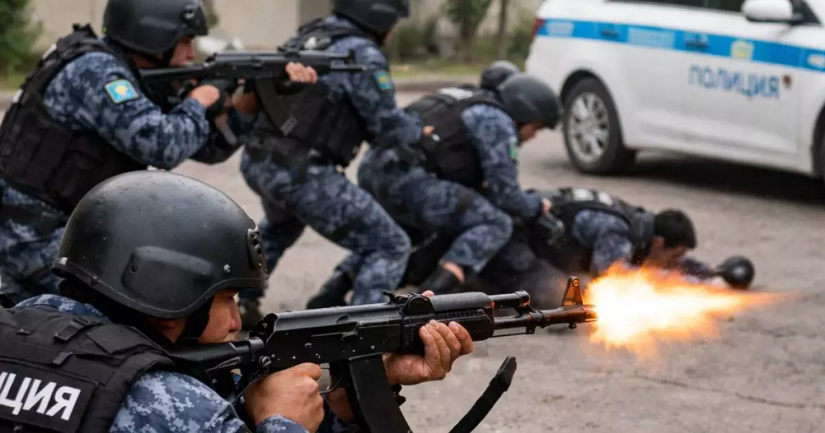  Огонь на поражения открыли полицейские при задержании убийцы в Шымкенте 