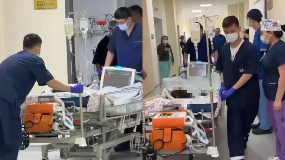 Коридор почета: трогательное прощание врачей с донором сняли на видео в Павлодаре